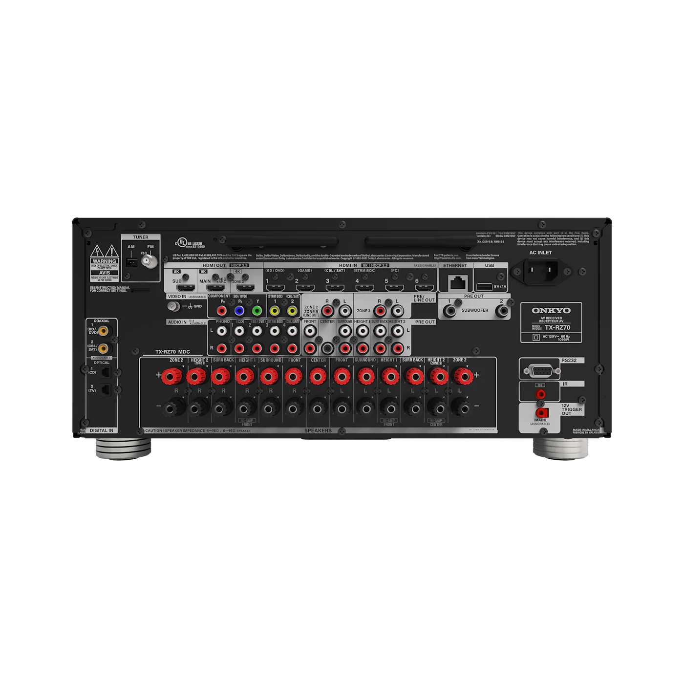 Onkyo TX-RZ70 (11.2 140W 8K THX) - Image 4