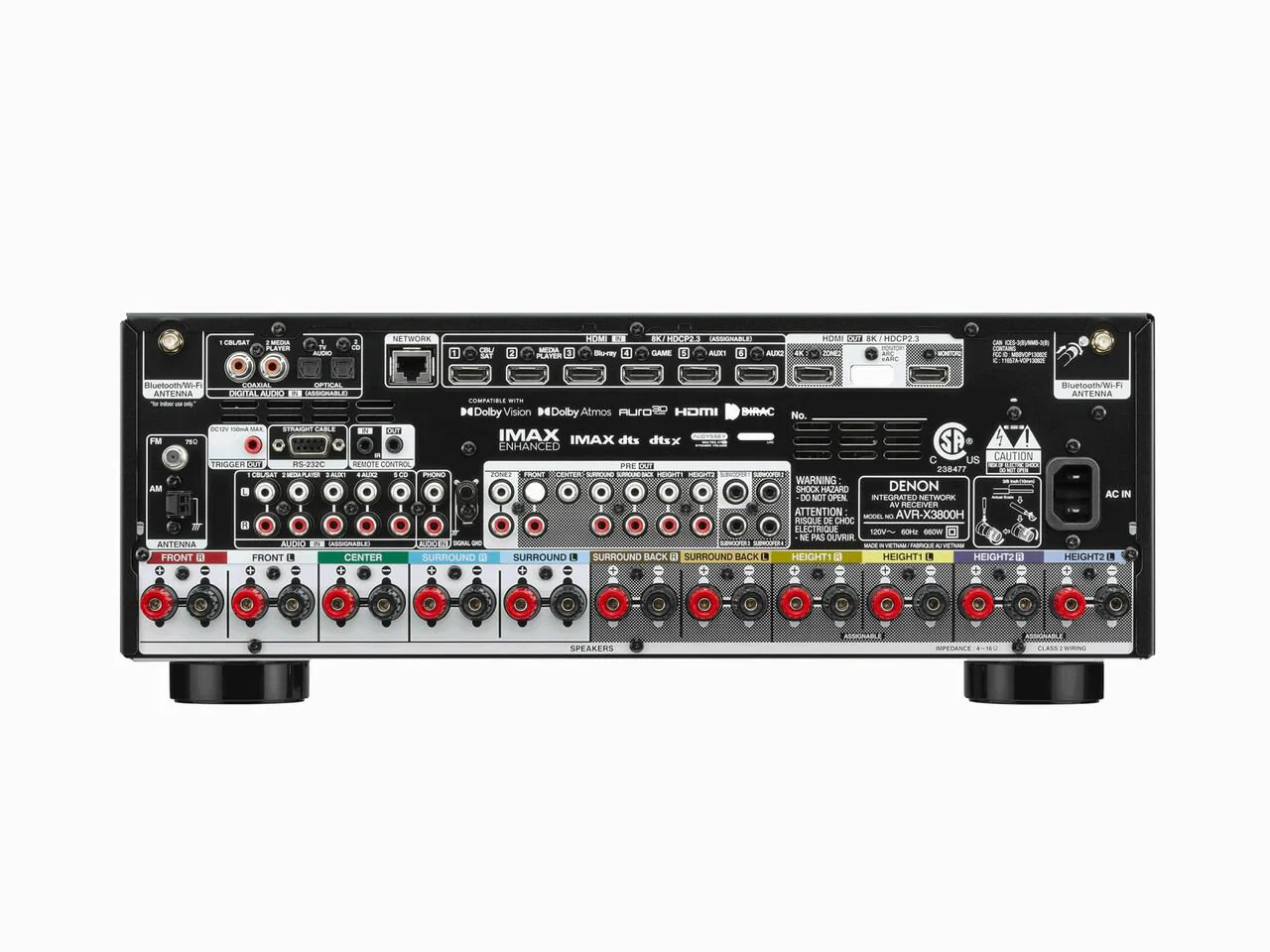 Denon AVR-X3800H (9.4 Ch. 105W 8K) - Image 4