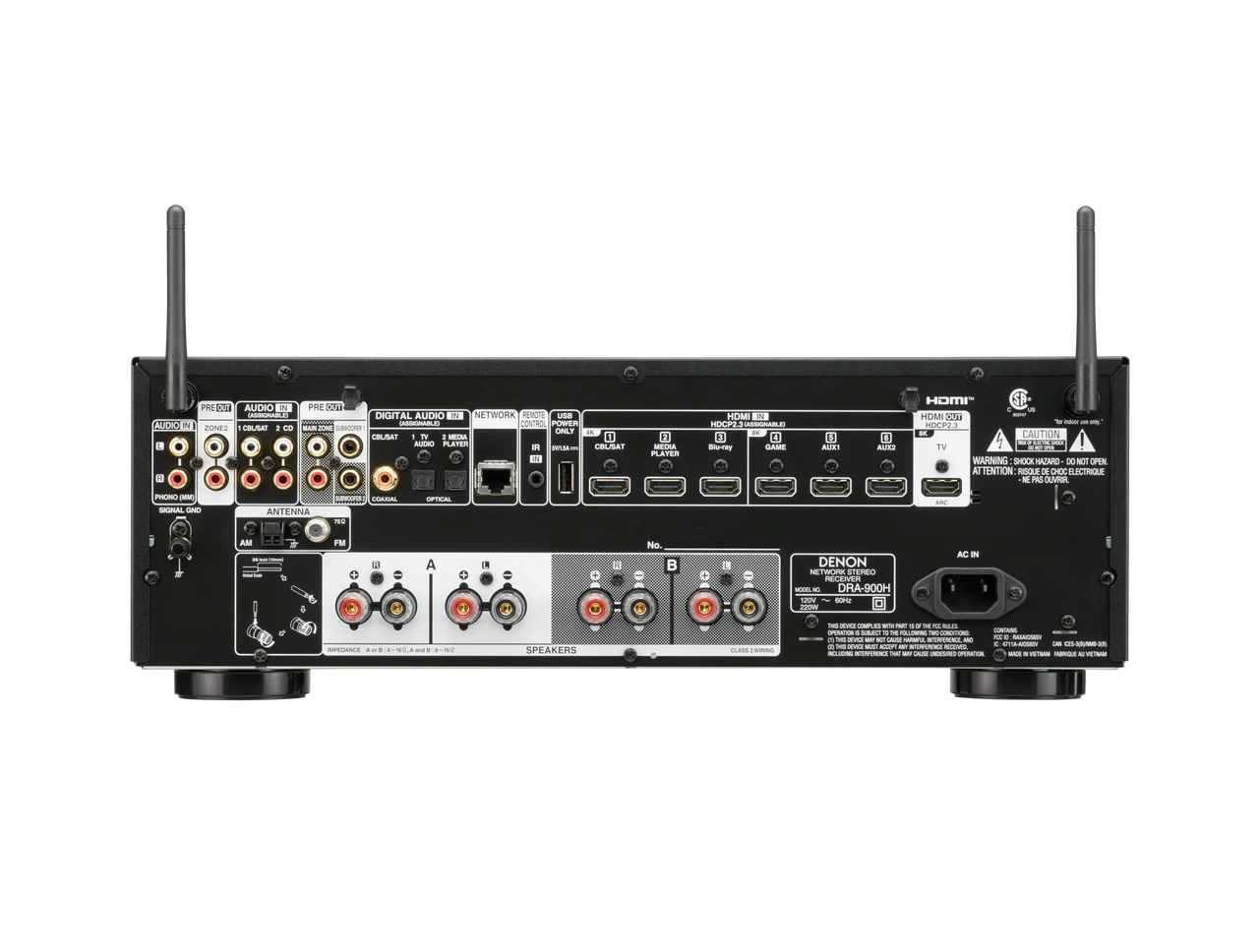 Denon DRA-900H (2.2 Ch. 100W 8K) - Image 4